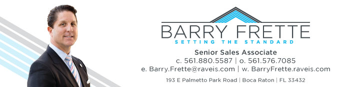 Contact Us today: Barry Frette 954-448-2598